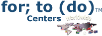 for; to (do) Centers